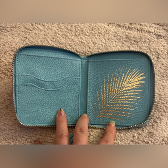 New Cleobella Turquoise Wallet with Fringe - Picture 4 of 4
